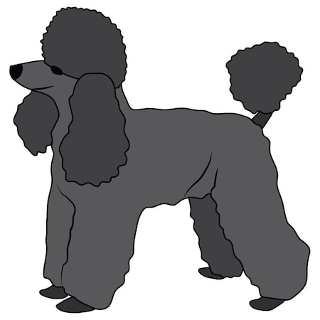 Toy Poodle Dog Decal, Dog Lover Decor Vinyl Sticker